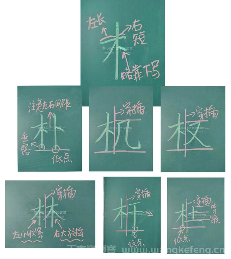 11月18日书法班学习重点